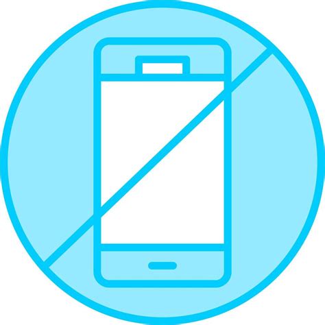 No Mobile Phone Vector Icon 20316103 Vector Art at Vecteezy