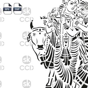 Buy Radha Krishna Indian God Radha Krishna Wall Decor Laser Cutting