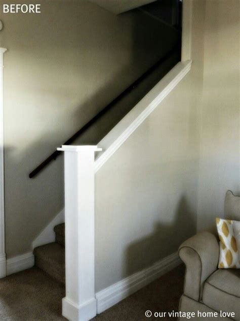 Stairs W Half Wall Basement Staircase Open Basement Stairs Basement Decor