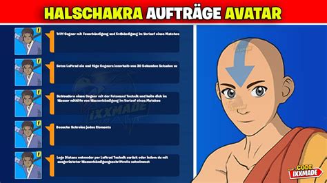 Alle Halschakra Auftr Ge Fortnite Avatar Halschakra Aufgaben Youtube