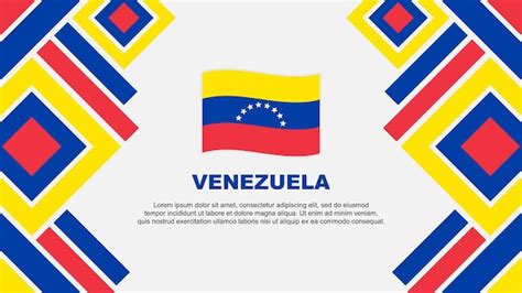 Premium Vector | Venezuela Flag Abstract Background Design Template Venezuela Independence Day ...