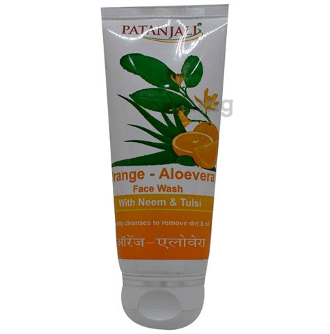 Patanjali Orange Aloevera Face Wash Buy Tube Of 60 0 Gm Face Wash At Best Price In India 1mg