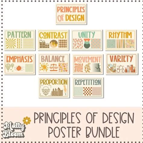 Elements Of Art Principles Of Design Poster Bundle Classroom Etsy