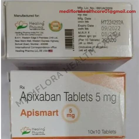 Apixaban Apismart Tablet 5 Mg At Rs 295 Stripe In Nagpur ID