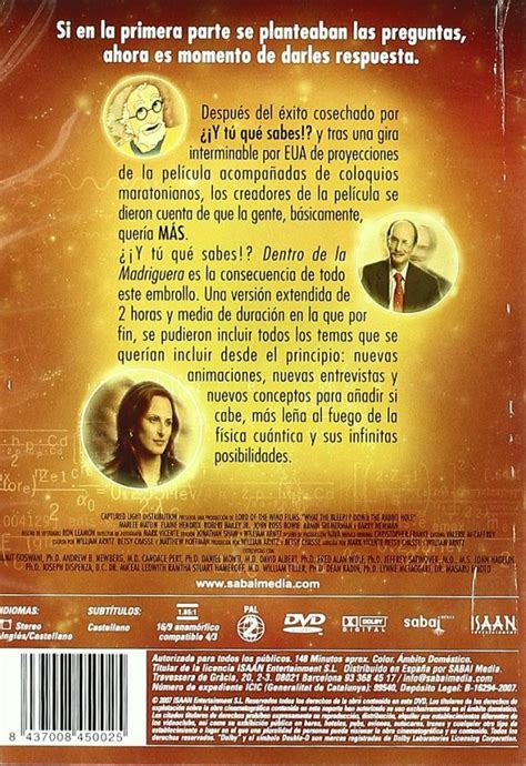 Y TU QUE SABES DENTRO DE LA MADRIGUERA America Dvd