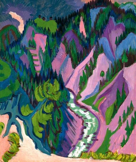 Ernst Ludwig Kirchner Im Sertigtal En El Valle De Sertig Ernst