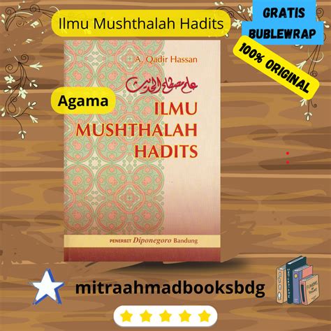 Jual Buku Ilmu Mushthalah Hadits Musthalah Hadis A Qadir Hassan