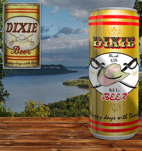 Dixie beer can by Trash200 on DeviantArt