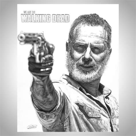 Rick Grimes Fine Art Rick Grimes Fan Art the Walking Dead - Etsy