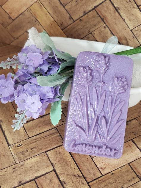 Lavender Soap Bar Handmade Natural Lavender Bud Soap Bar Etsy