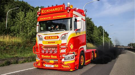 Eckhardt Scania S V Nextgeneration Loud Open Pipe Sounds Smoke