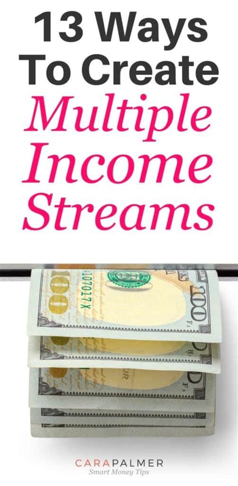 Three Stacks Of Money With The Title 13 Ways To Create Multiple Income