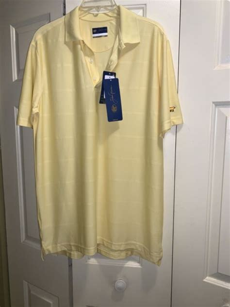 Jack Nicklaus Golden Bear Yellow Polo Golf M Stay Dri Short Sleeve New Ebay