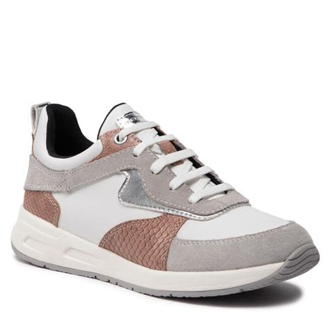 Sneakers Geox D Bulmya A D Nqa C Alb Epantofi Ro