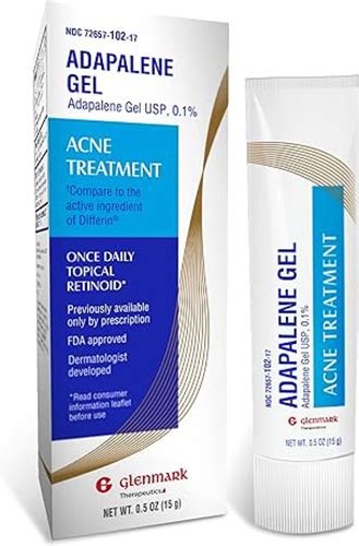 Adapalene Gel USP, 0.1% [OTC] – Glenmark Pharmaceuticals U.S.