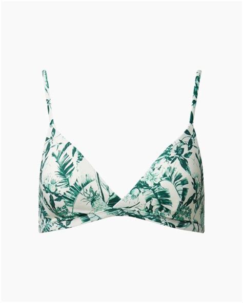 Onia Malin Bikini Top In Green Lyst