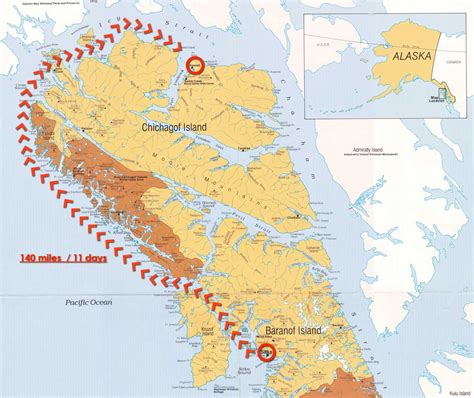 Chichagof Island Alaska Map - World Of Light Map