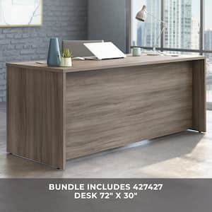 OFFICE WORKS BY SAUDER Affirm 71 102 In X 36 In D Hudson Elm Bowfront