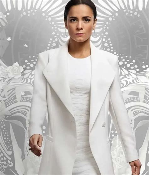 Teresa Mendoza Queen of The South White Coat | Alice Braga Coat