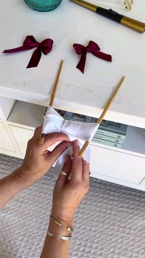 How To Make A Beutiful Double Ribbon Bow In Diy Gift Bow Ribbon