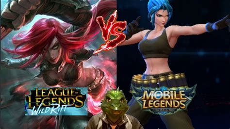 Wild Rift League Of Legends Katarina Gameplay Vs Mobile Legend Karina