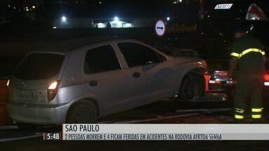 Hora 1 Duas Pessoas Morrem Em Acidente Na Rodovia Ayrton Senna