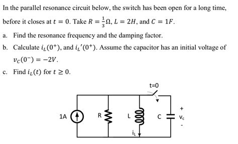 Rlc Series And Parallel Resonance Circuit Circuit Diagram