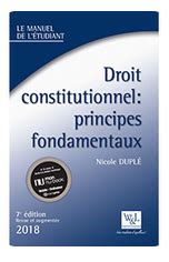 La E Dition De Droit Constitutionnel Principes Fondamentaux De