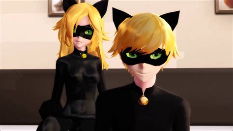 MMD Miraculous Ladybug A Tale Of Three Chats YouTube