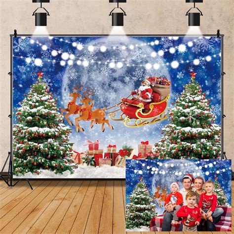 Ofila Christmas Backdrop For Photography 10x8ft Winter