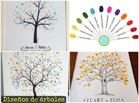 Rbol De Huellas Para Boda Con Plantillas Imprimibles Bodas Arbol