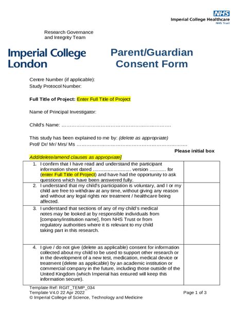 Ined Consent To Participate In A Research Study Doc Template Pdffiller