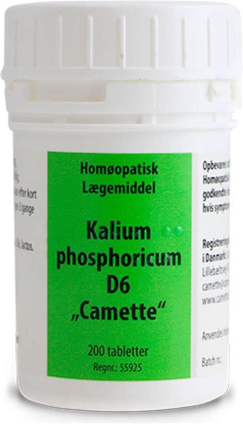 Camette Kalium Phosphoricum D6 200 Stk • Se Priser