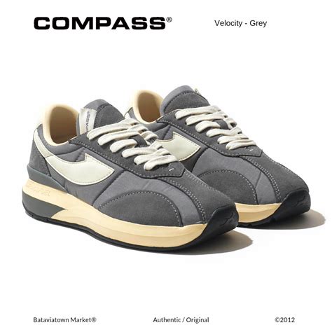 Official Product Sepatu Compass Velocity Grey Sepatu Sneaker