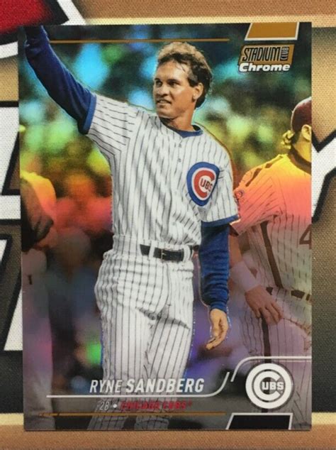 2022 Topps Stadium Club Chrome Ryne Sandberg Gold Refractor 1 50 118