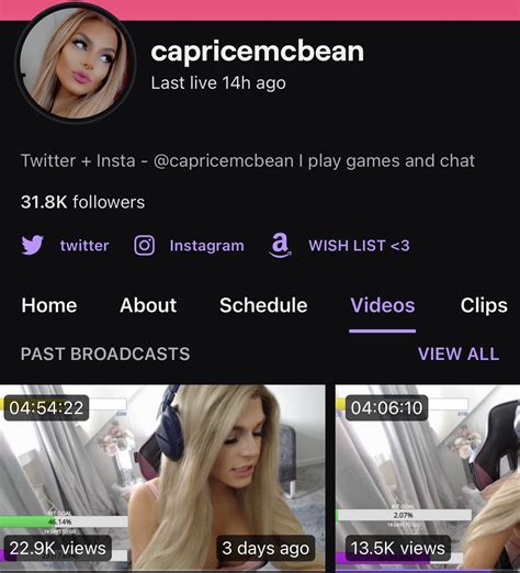 Caprice Mcbean On Twitter Come Come I Stream Sunday Thursday Will