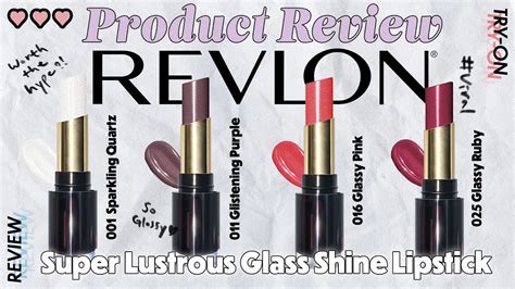 Revlon Super Lustrous Glass Shine Lipstick⏐review And Try On Youtube