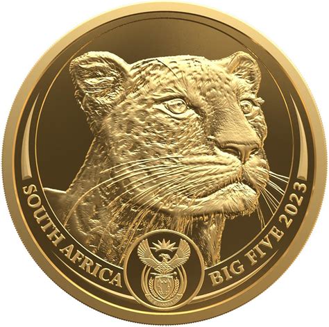 Gold Ounce 2023 Big Five - Leopard, Coin from South Africa - Online Coin Club