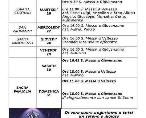 Calendario Liturgico Dal Al Dicembre