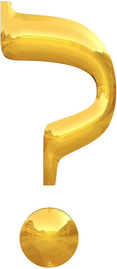 Golden Question Mark Transparent Png Stickpng