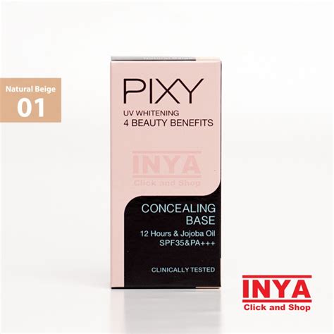 Jual Pixy Uv Whitening Concealing Base Natural Beige Gr Shopee