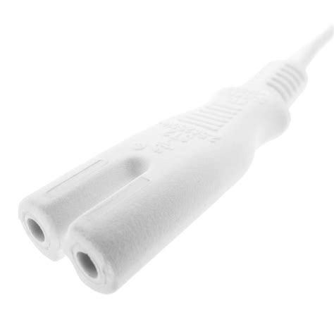 Fio Elétrico British Standard Bs 1363 1 18m Iec 60320 C7 Branco