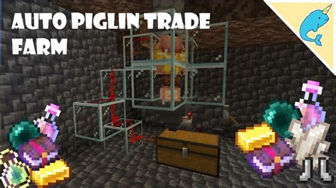 Simple Automatic Piglin Bartering Farm Tutorial In Minecraft