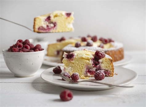 Himbeerkuchen Mit Quark Klecksen Backen Mit Saisonalen Zutaten