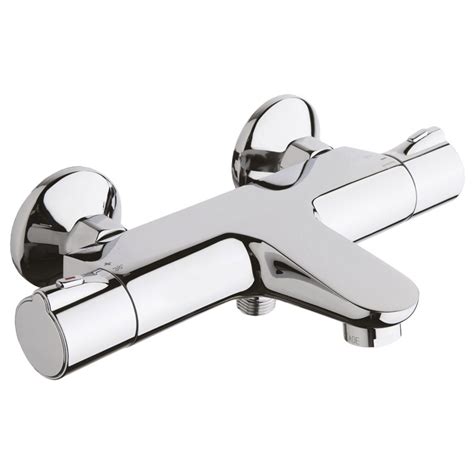 Crosswater Thermostatic Chrome Bath Shower Mixer Tap Ev1251ec