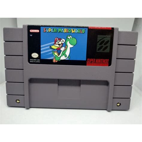 Fita Cartucho Jogo Super Mario World Em Portugu S Pt Br Super