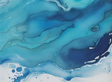 Premium Ai Image Oceanic Depths Reverie Abstract Watercolor Background