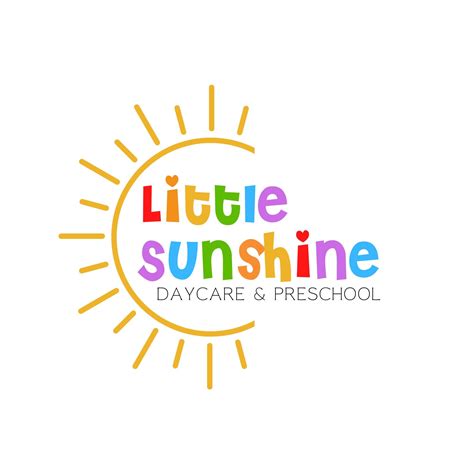 Sunshine Childcare Logo Sun Daycare Logo Animated Sunshine Daycare