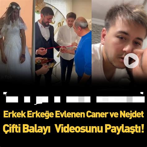 TikTok fenomeni Caner ve Nejdet evlendi Utanmadan yatak odalarını