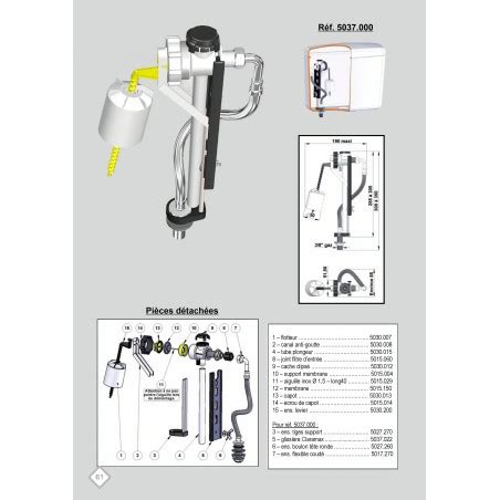 Robinet Flotteur Clara Claramax Alimentation Lat Rale